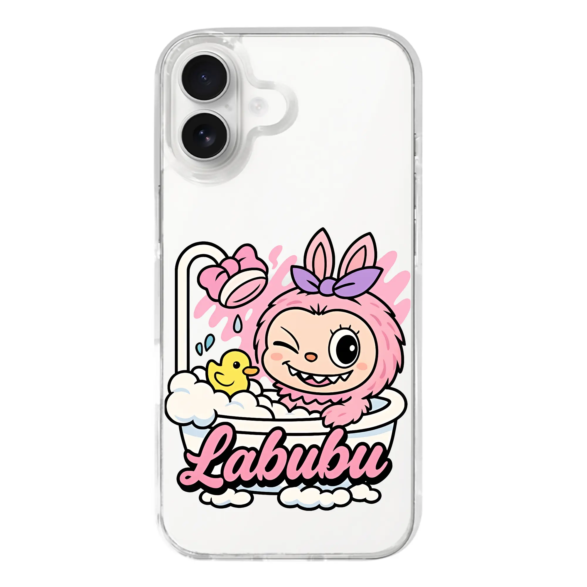 ラブブ グッズ ラブブ - iPhone 17シリーズ 透明スマホケース – 薄型・耐衝撃・精密フィット保護カバー